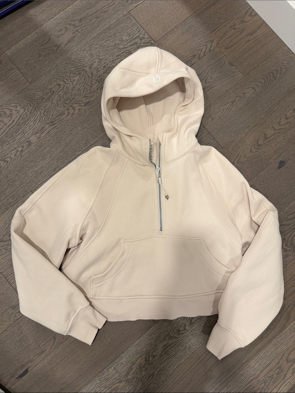 Lululemon Scuba Cropped Half-Zip Hooded Sweatshirt